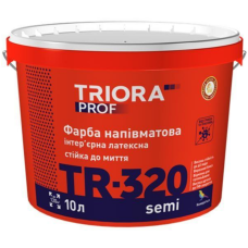 Фарба інтер'єрна напівматова TR-320 semi ТМ TRIORA 10л