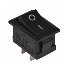 перемикач 1кл прямок,чорний KCD1-101 B/B
