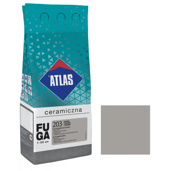 Затирка Еластична ATLAS STEEL ,2кг-колір 203