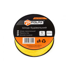 шнур будівельний POLAX жовтий 50м