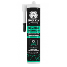 герметик силіконовий універс. Чорний GRIZZLY  280мл