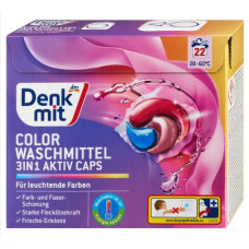 Denkmit гель-капсули для прання кольорових  речей 3в1 Aktiv Caps 22шт