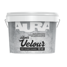 Декоративна фарба Aura Velour Silver 10 л срібло/оксамит