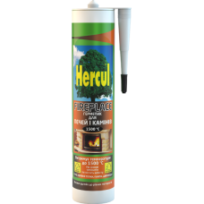 Герметик  для печей та камінів HERCUL FIREPLASE 1500C чорний 280мл