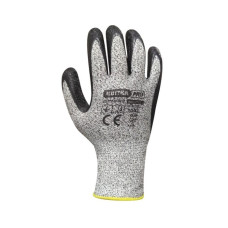 рукавиці  KВІТКА PRO CutexGrip HPPE10" сірі з латексним покриттям