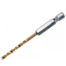 Свердло по металу титанове YATO HSS-TIN, d=4 мм, I=95мм 6-гран. HEX-1/4"