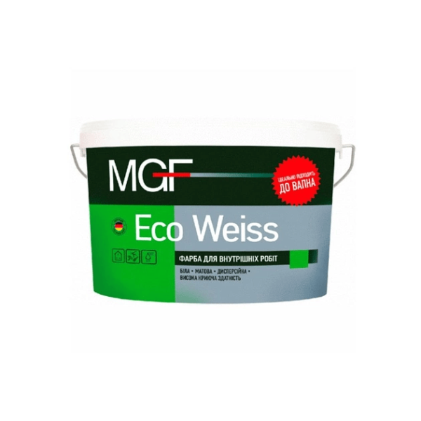 Фарба інтер'єрна матова Eco Weiss M1 MGF 5л (7кг)