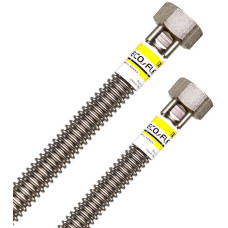 ГАЗОВИЙ шланг (нерж) 1\2 ВВ  0,6 м ECOFLEX