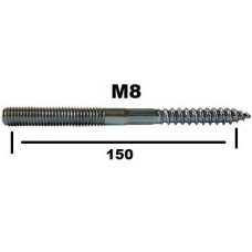 шпилька двохгвинтова  М8*150