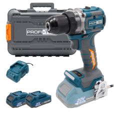 Акумуляторний шуруповерт PROFI-TEC PPCD7020 70Нм, 13мм патрон 2xPT2020VX зарядний BC20V Кейс