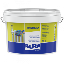 Емаль для радіаторів AURA Luxpro Thermo акрилова без запаху біла глянсова 0.45 л