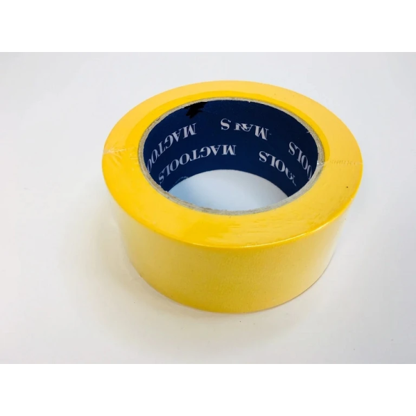 скотч малярний  б/н 48мм**50м Magtools ФАСАД ЖОВТИЙ