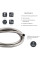 Шланг для ручного душу Hadice, 1600 мм, Chrome QTHADPVC160C Qtap