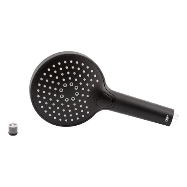 Лійка для ручного душу Rucni.d120 Matt Black округла QTRUKA120O3KBB Qtap