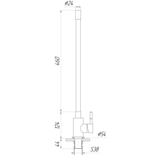 змішувач для кухні GLOBUS Lux  ALPEN SBT1-203SB-GP
