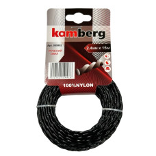 жилка для тримера  кручений овал 2,4*15м Kamberg  чорна