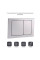 Qtap Nest клавіша квадратна SATIN для інсталяції (150*220*13mm)