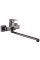 змішувач GLOBUS Lux  д\ванни MILANO GLM-0208N-11-GRAPHITE блиск
